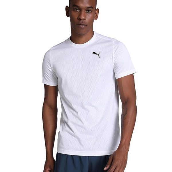 Puma Men's Solid Regular Fit T-Shirt