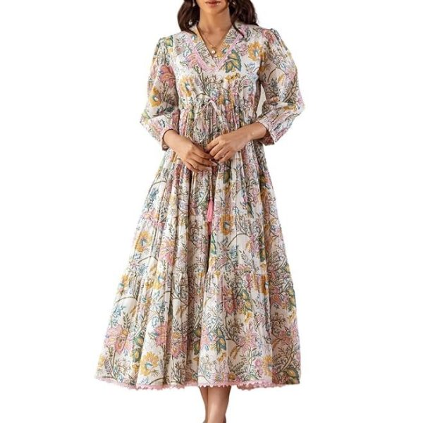 GRECIILOOKS Dress for Women Stylish | One Piece Dress for Women Long | Women Dress | Long Dress for Women | Maxi Dress for Women