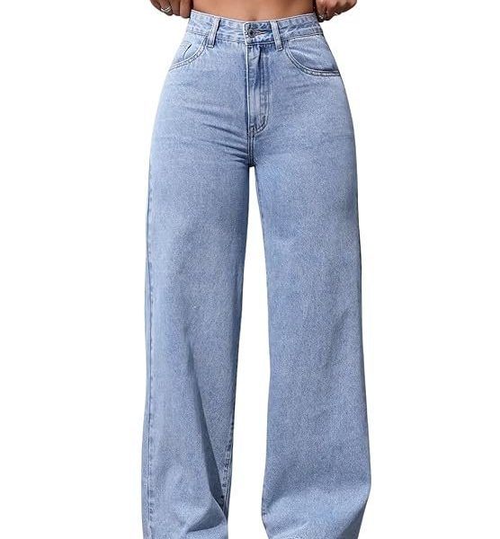 Glossia Jeans for Women || Straight Jeans for Women || Loose Jeans for Women Stylish || Plus Size Jeans for Women || Boyfriend Jeans for Women || Baggy Jeans for Women High Waist (B0DSC97GJN)