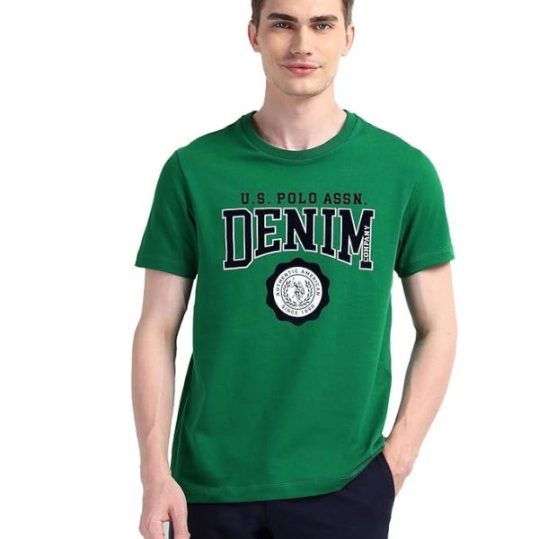 U.S. Polo Assn. Denim Co. Brand Printed Cotton T-Shirt